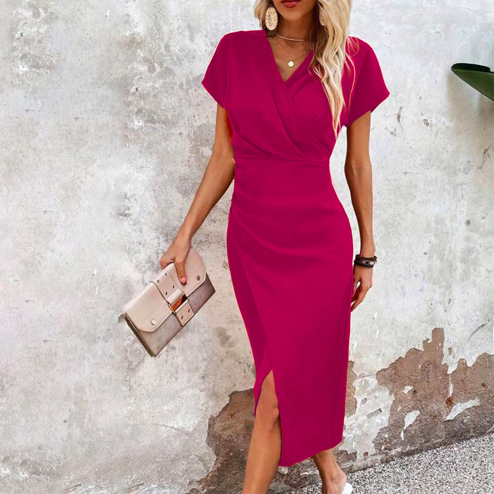 Ellia -  Elegantes, tailliertes Midikleid für Damen