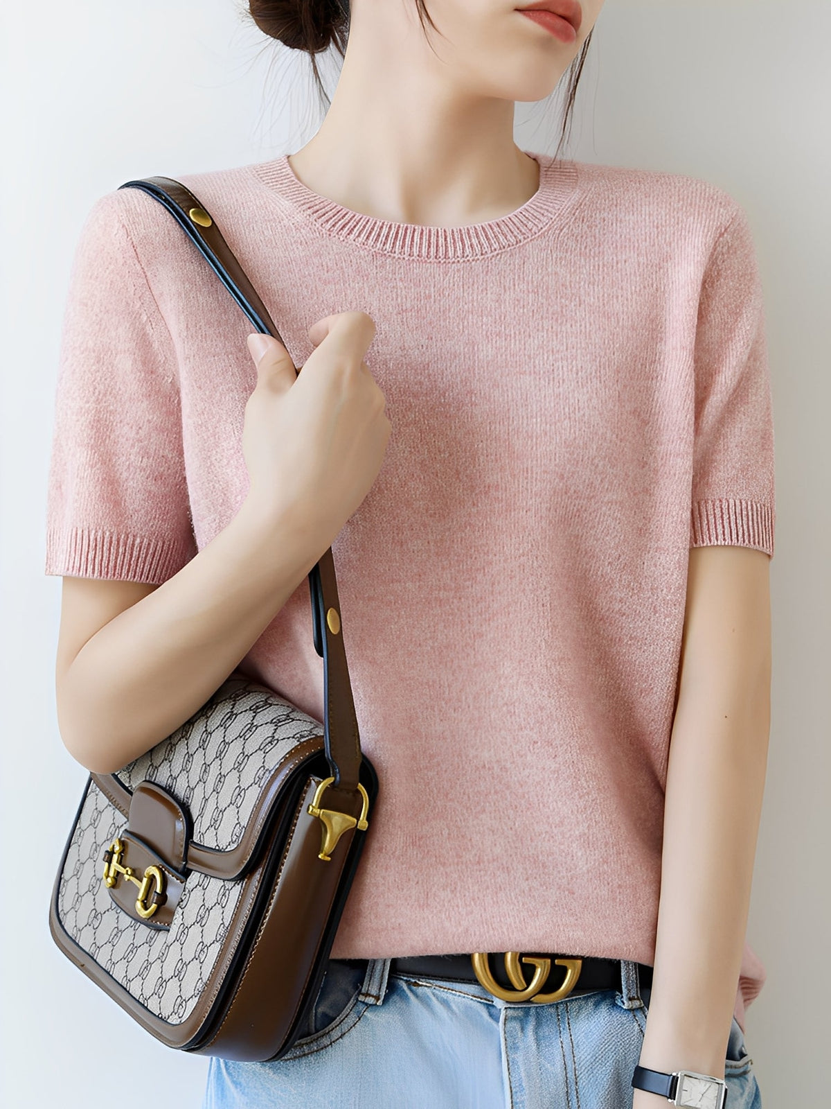 Blandine - Kurzarm-Pullover für Damen