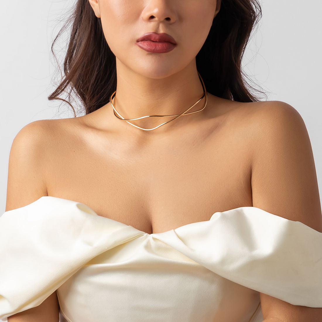 Geflochtene Drahtkette - Zeitgemäßer Choker