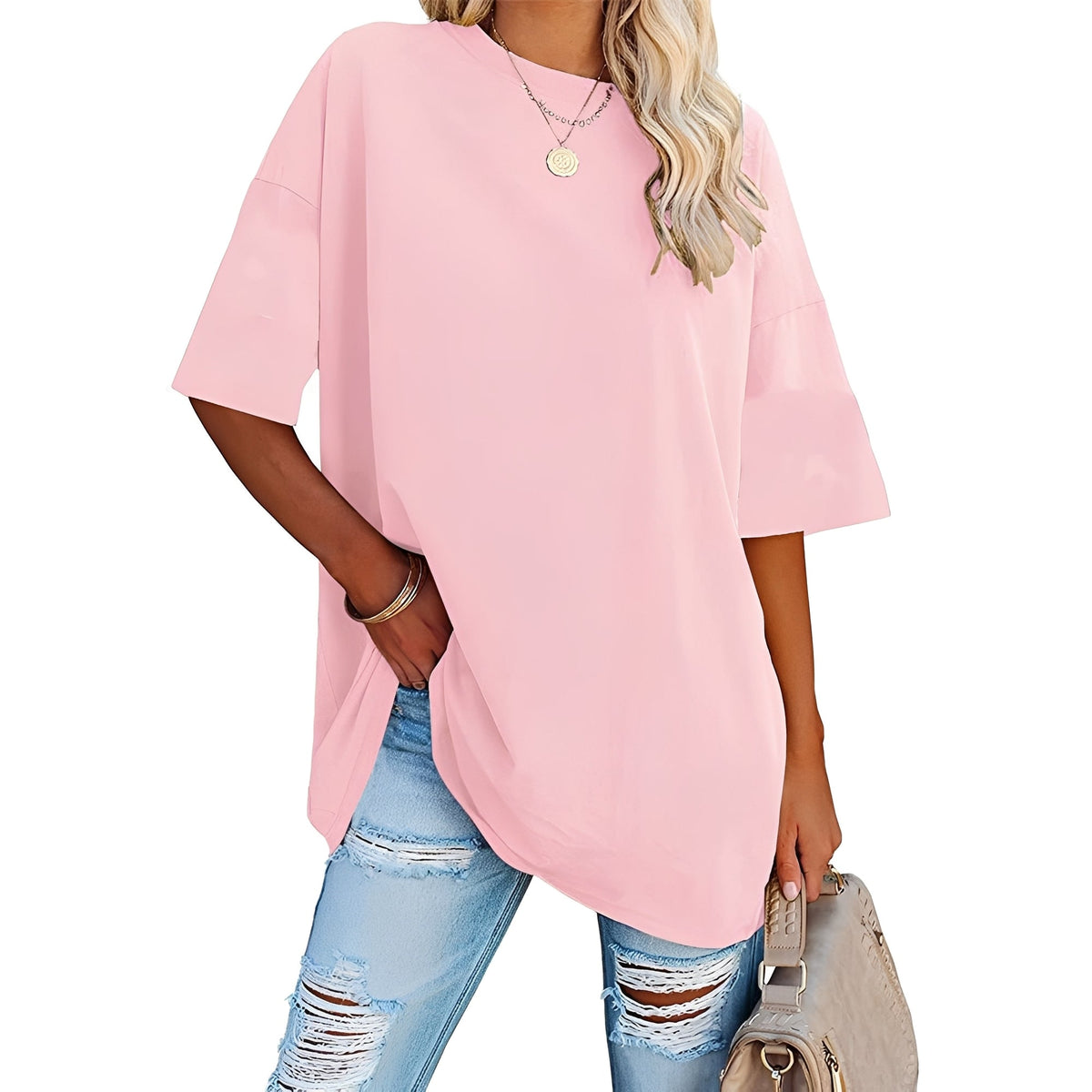 Alice - Weit geschnittenes T-Shirt mit breiten Schultern