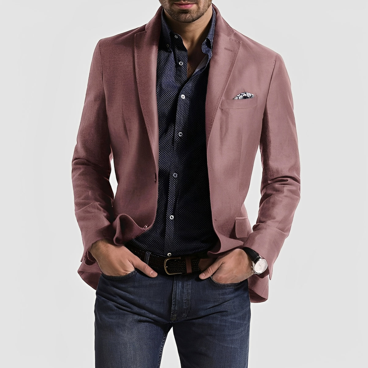 George - Formeller Herrenblazer mit Zweiknopfverschluss
