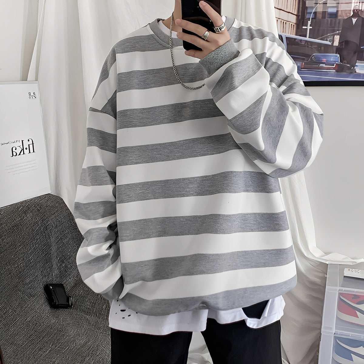 Christian - Locker sitzender, gestreifter Herrenpullover