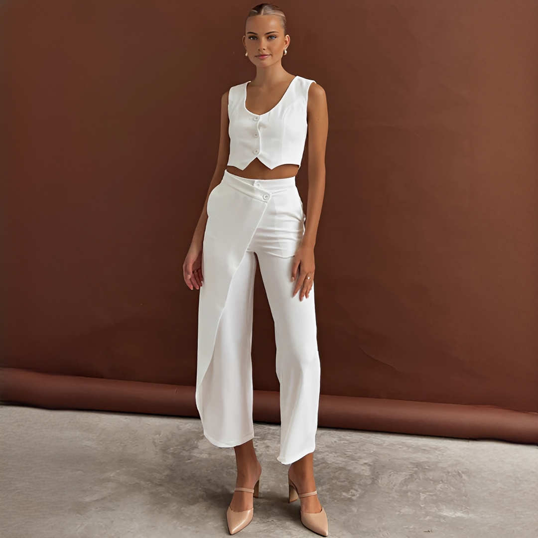 Agnes - Trendiges Set aus Weste und Hose