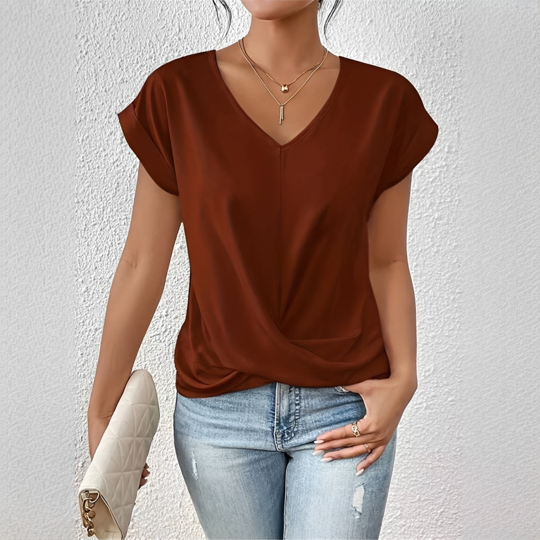 Paola - Elegantes T-Shirt mit kurzen Ärmeln für Damen