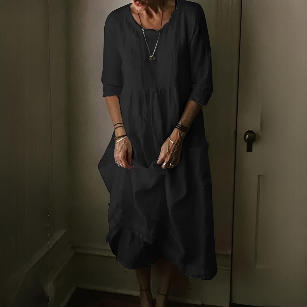 Aimee - Bequemes Plisseekleid
