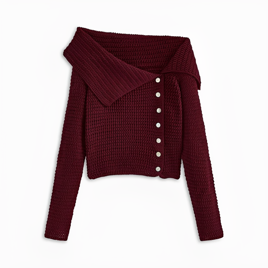 Ginalyn - Asymmetrischer One-Shoulder-Pullover