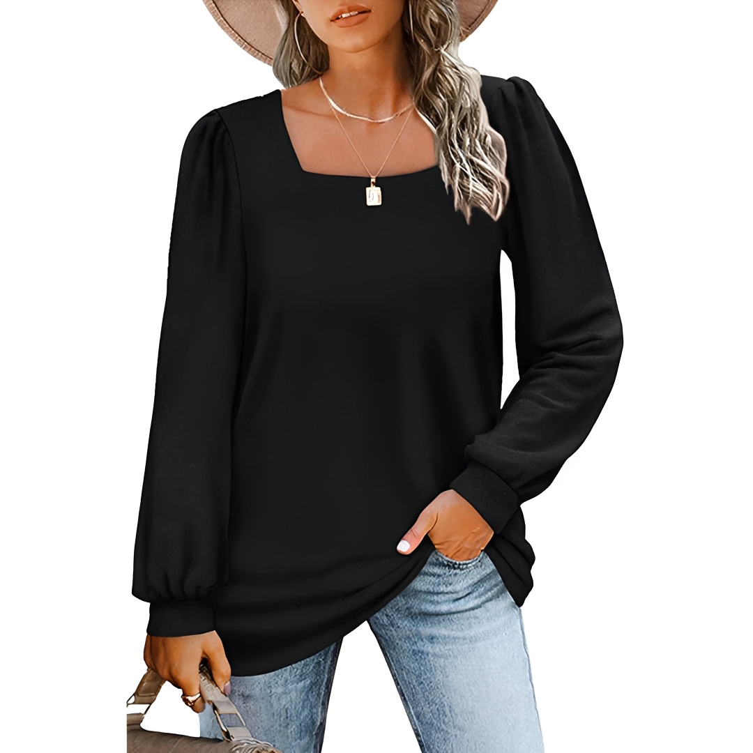 Jaylin - Stilvolles Top mit quadratischem Ausschnitt
