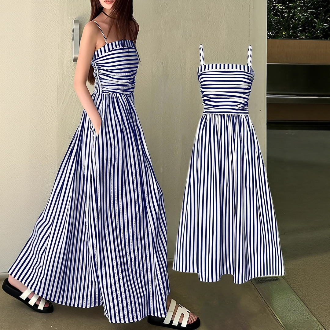Cindy - Schickes Maxikleid mit Streifen