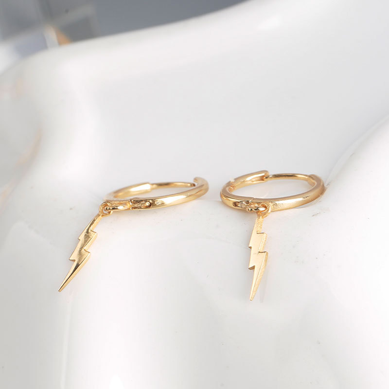 Hoop-Ohrringe in Blitz-Design