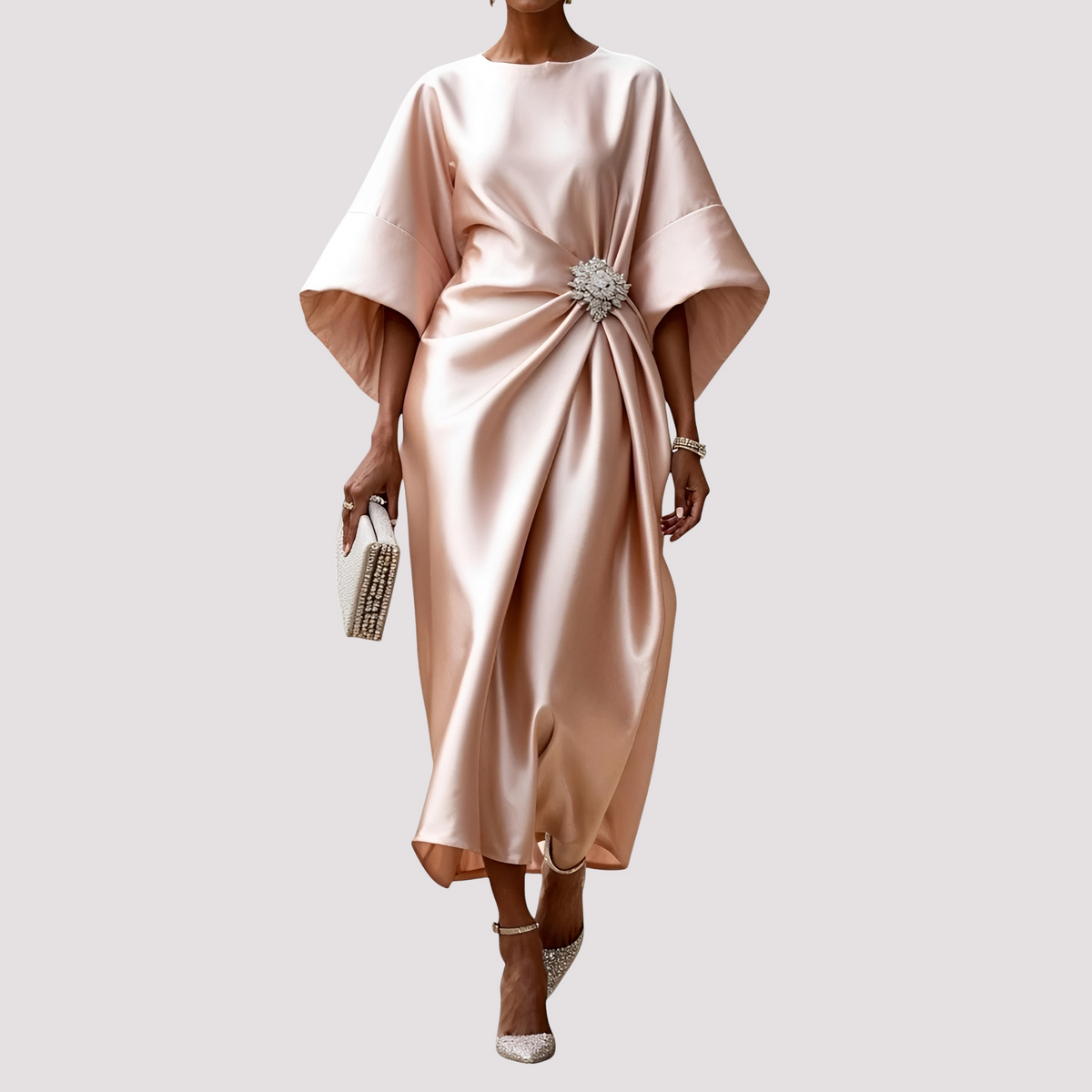 Kay - Stilvolles Wickel-Midikleid