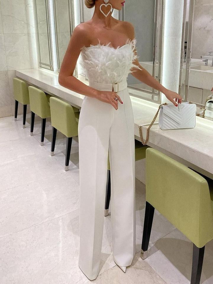 StyleLeap - Eleganter Overall mit Bandeau-Top