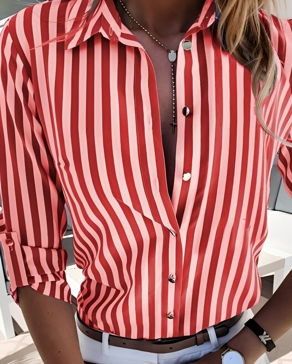 Rosie - Retro-Streifenbluse