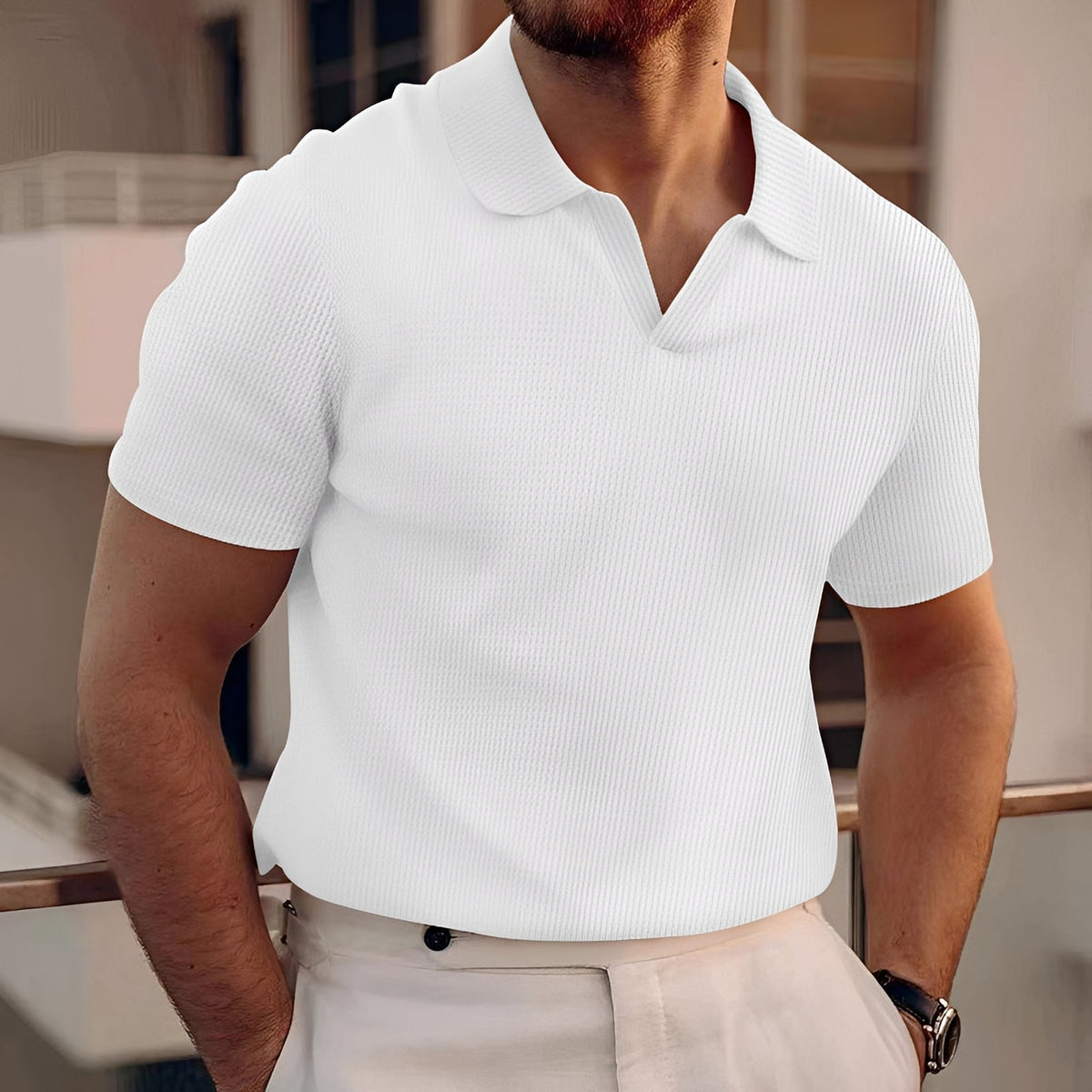 Holden - Kurzarm-Poloshirt mit einfachem Design