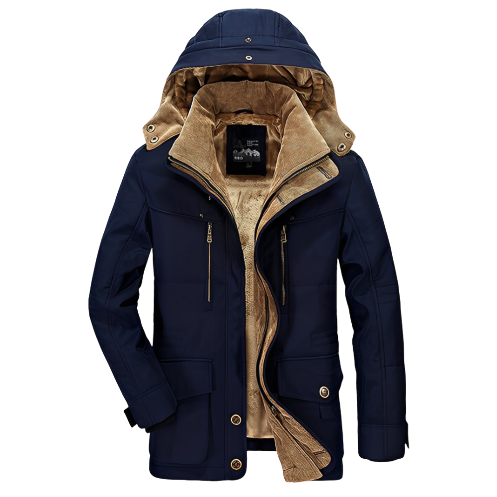 Harold - Herren-Winterjacke mit abnehmbarer Kapuze