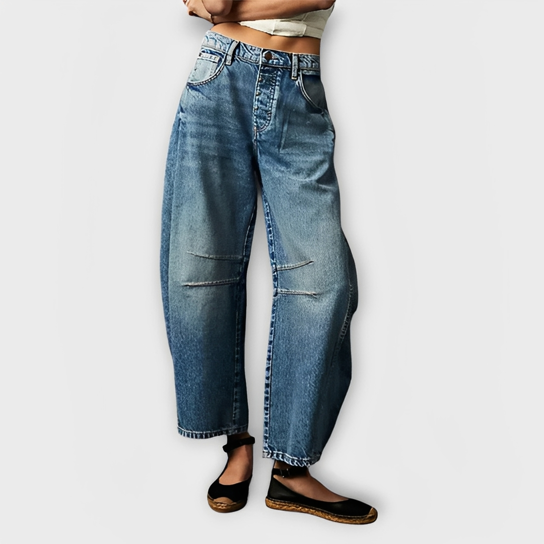 Vernadette - Bequemer breiter Jeans für Damen