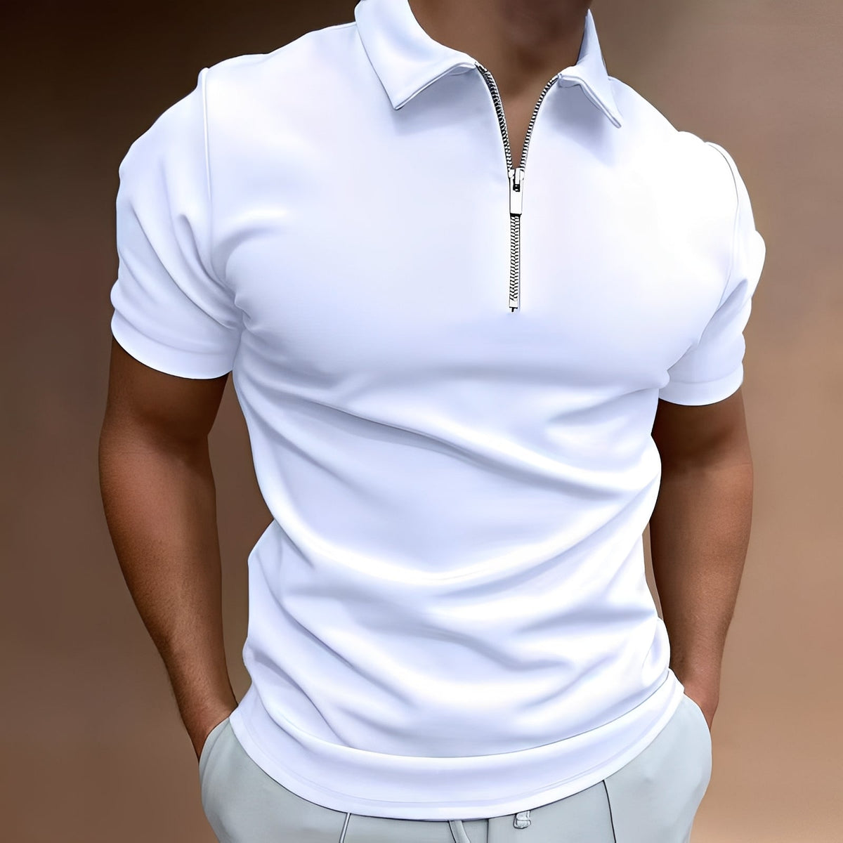 Carlos - Stilvolles Herren-Polohemd mit Zipper