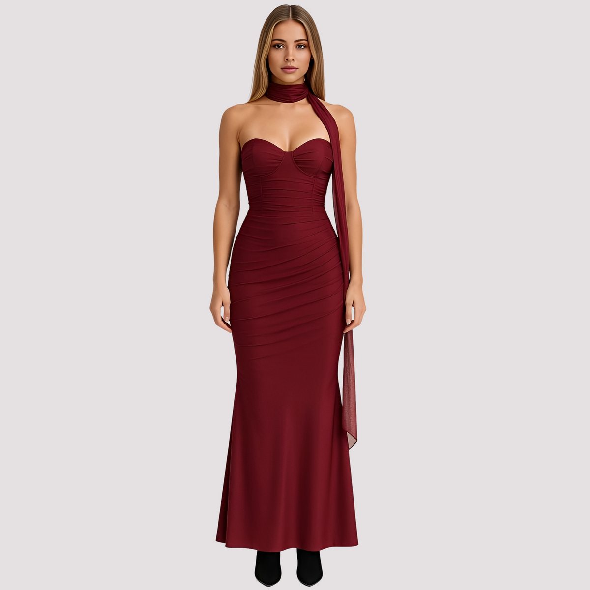 Antonia - Elegantes Choker-Kleid in enger Passform