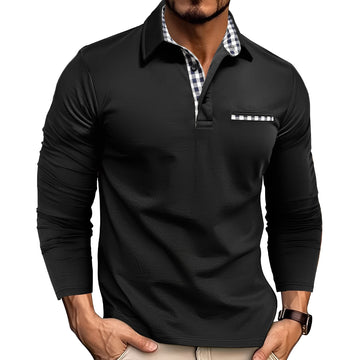 Charel - Lässiges Langarm-Polohemd für Herren