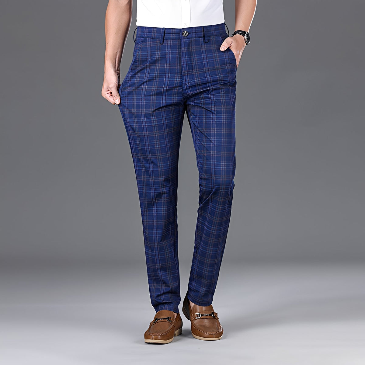 Myers - Bequeme Hose mit Karomuster