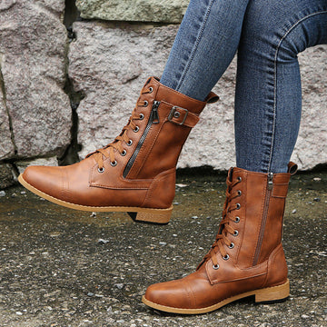 Katerina - Elegante Stiefel mit niedrigem Absatz
