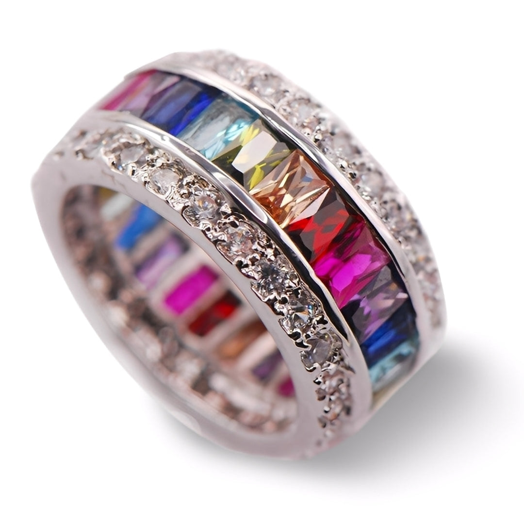 Sheena – Eleganter Ring mit farbenfrohen Akzenten