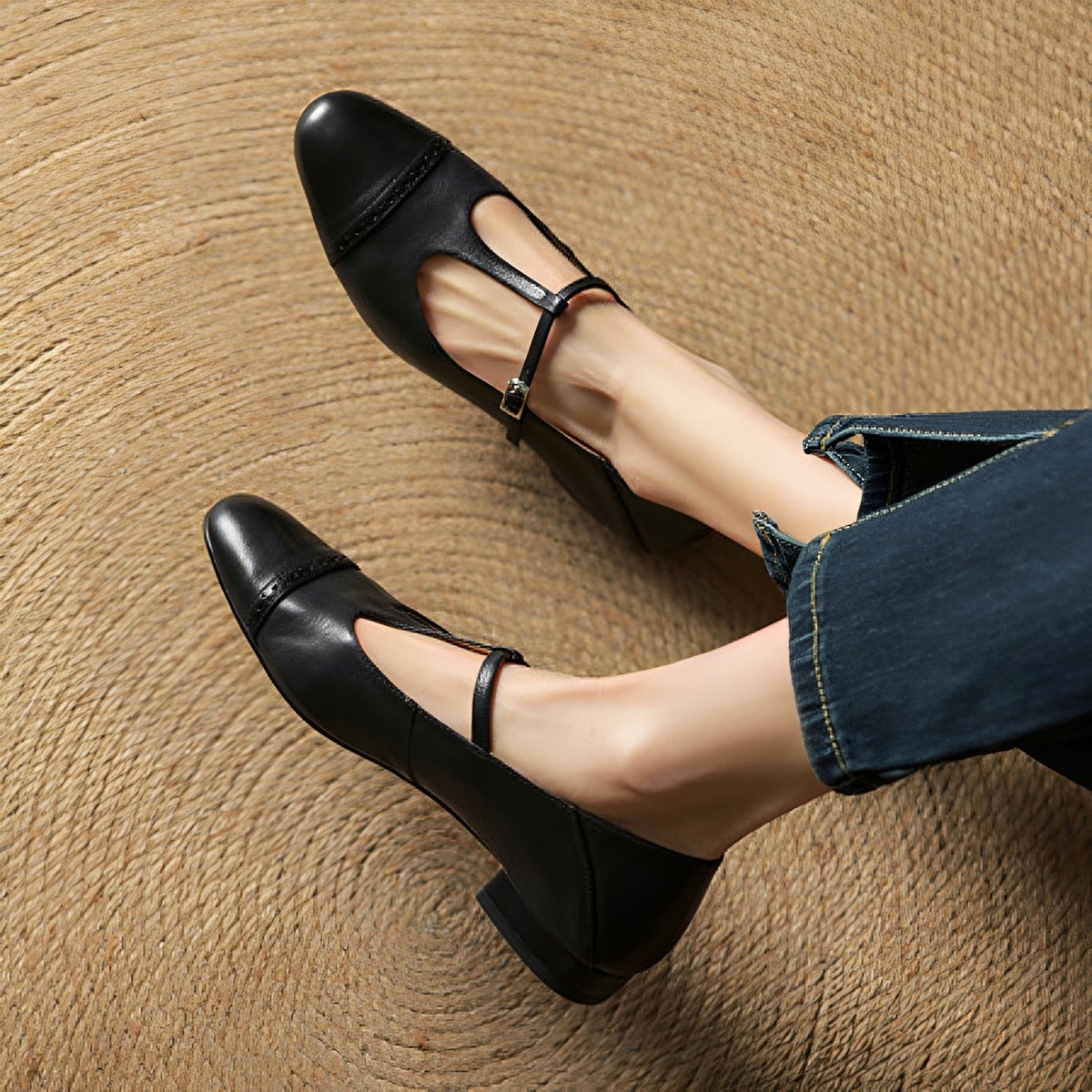 Aayan - Bequeme Flats mit Verschluss