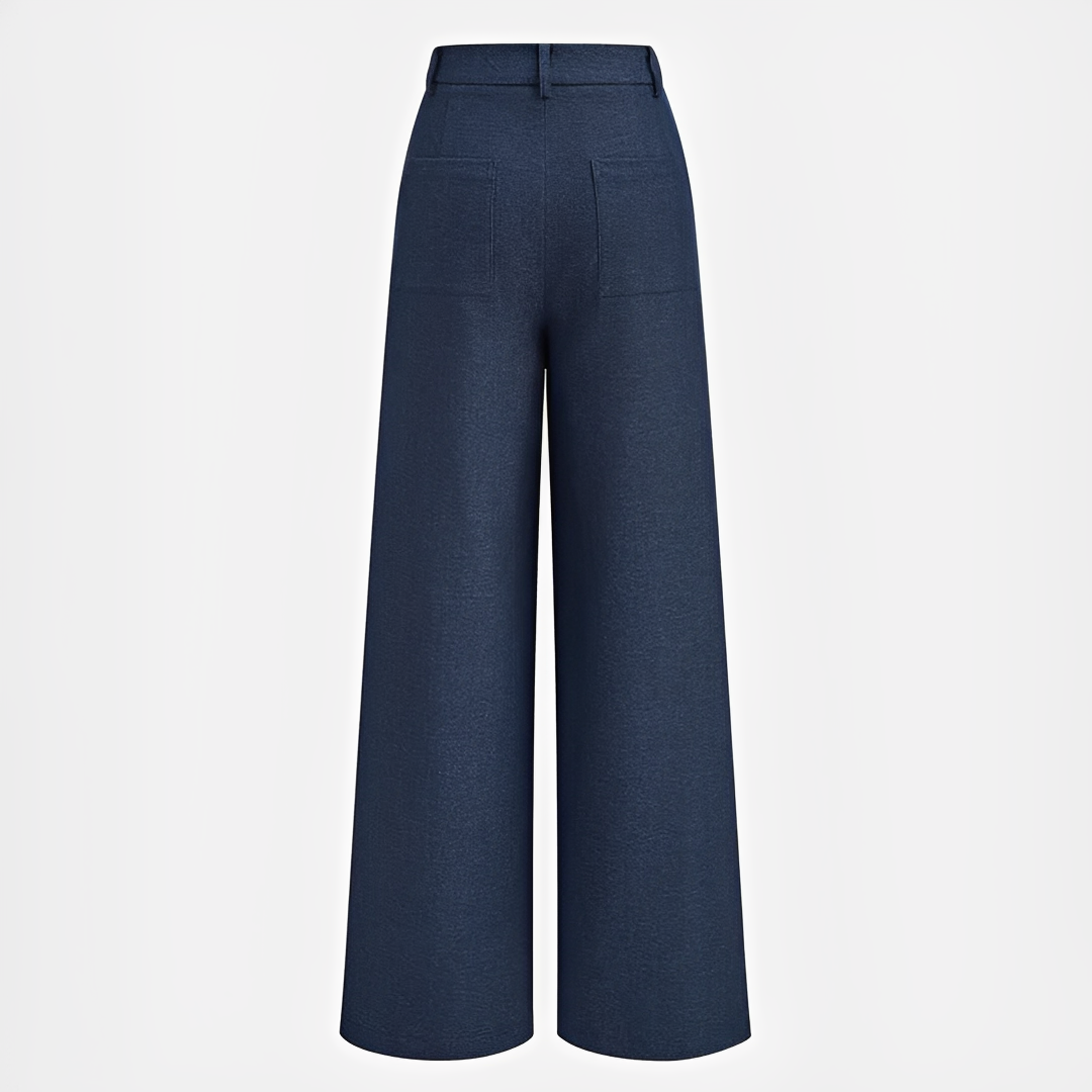 Odessa - Legere Plisseehose mit Weitem Bein
