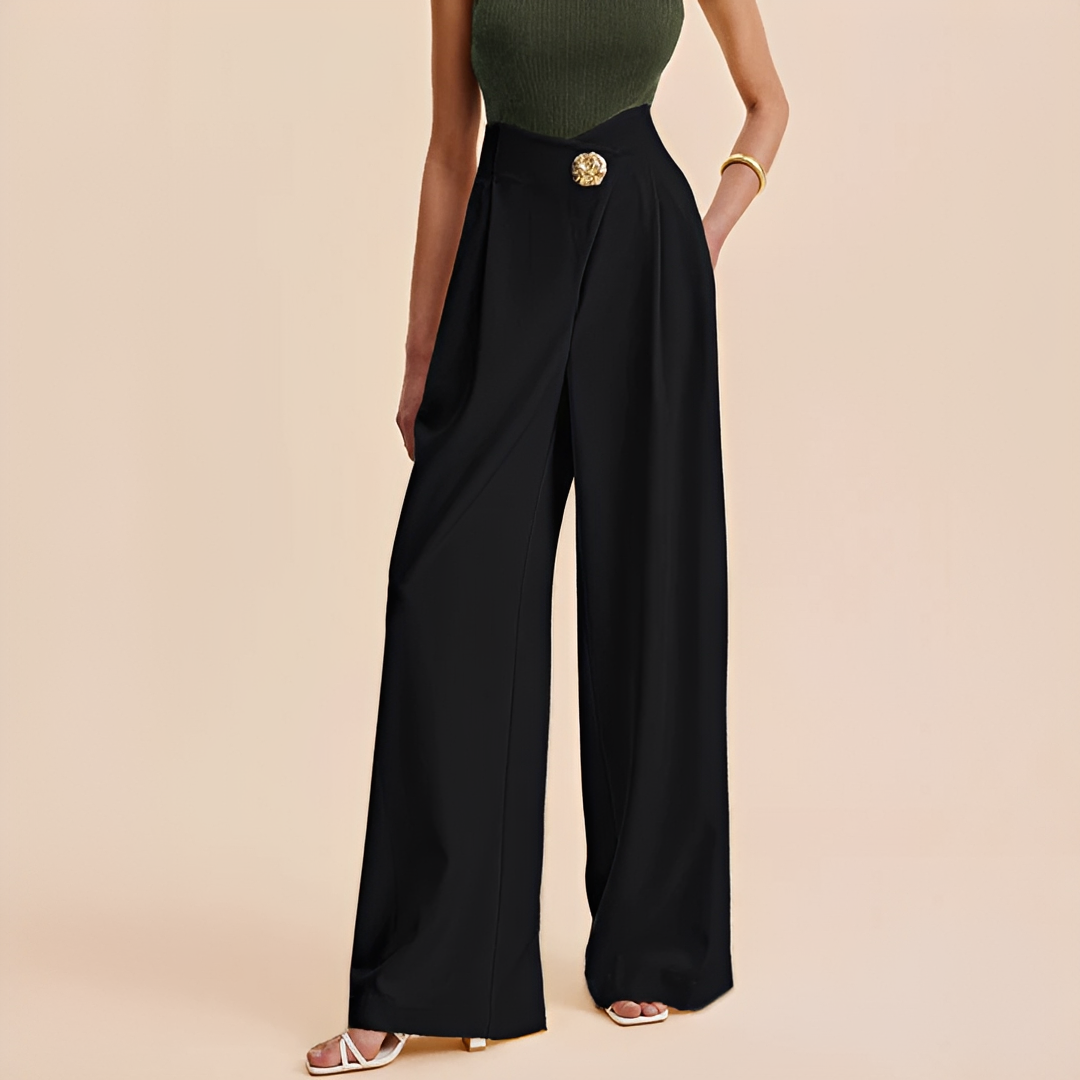 Joyce - Hochgeschnittene Weitbein-Hose