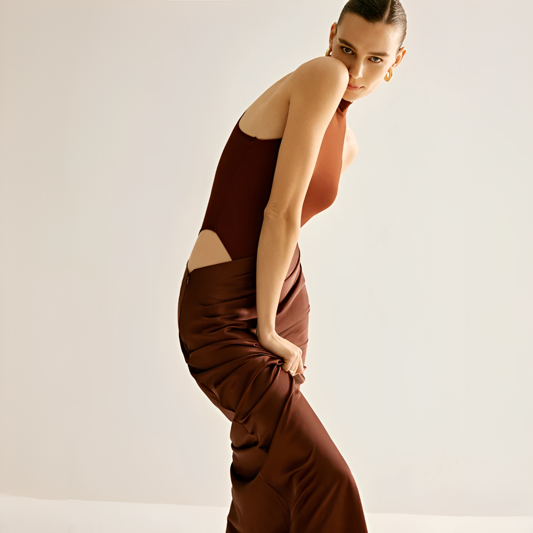 Shyanne - Stilvolles, eng anliegendes Maxikleid