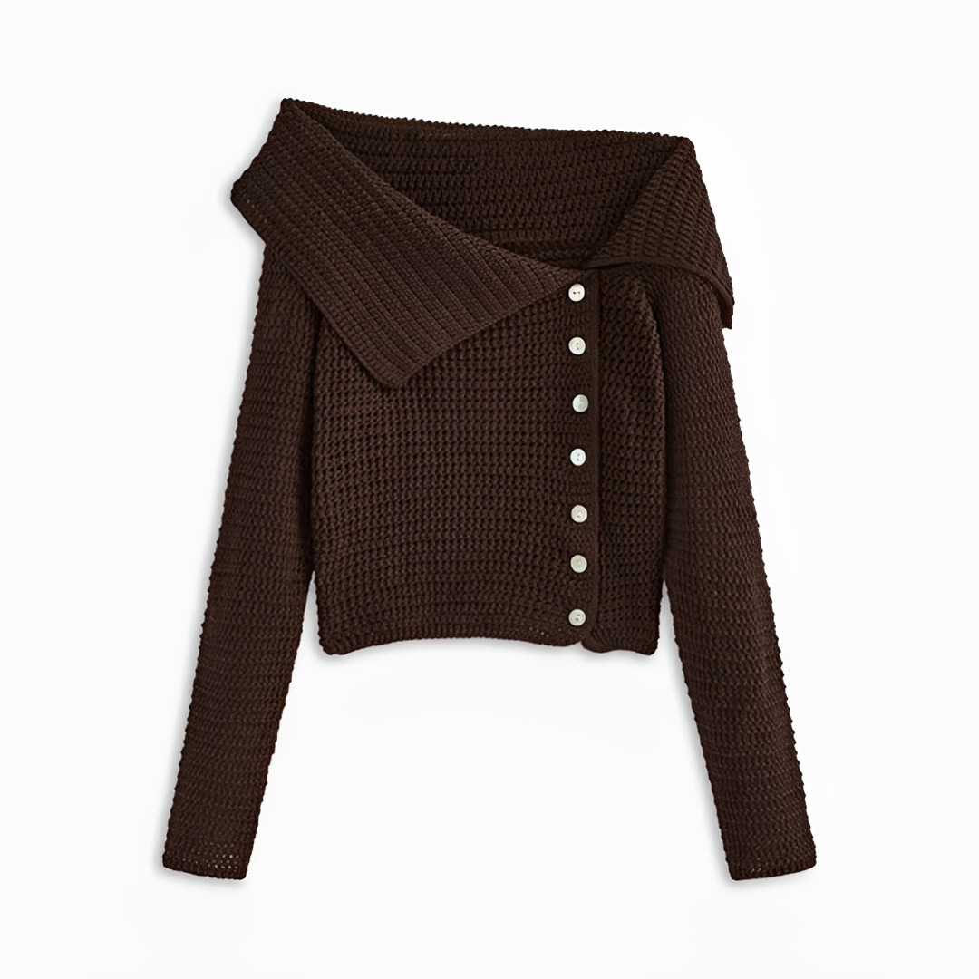Ginalyn - Asymmetrischer One-Shoulder-Pullover