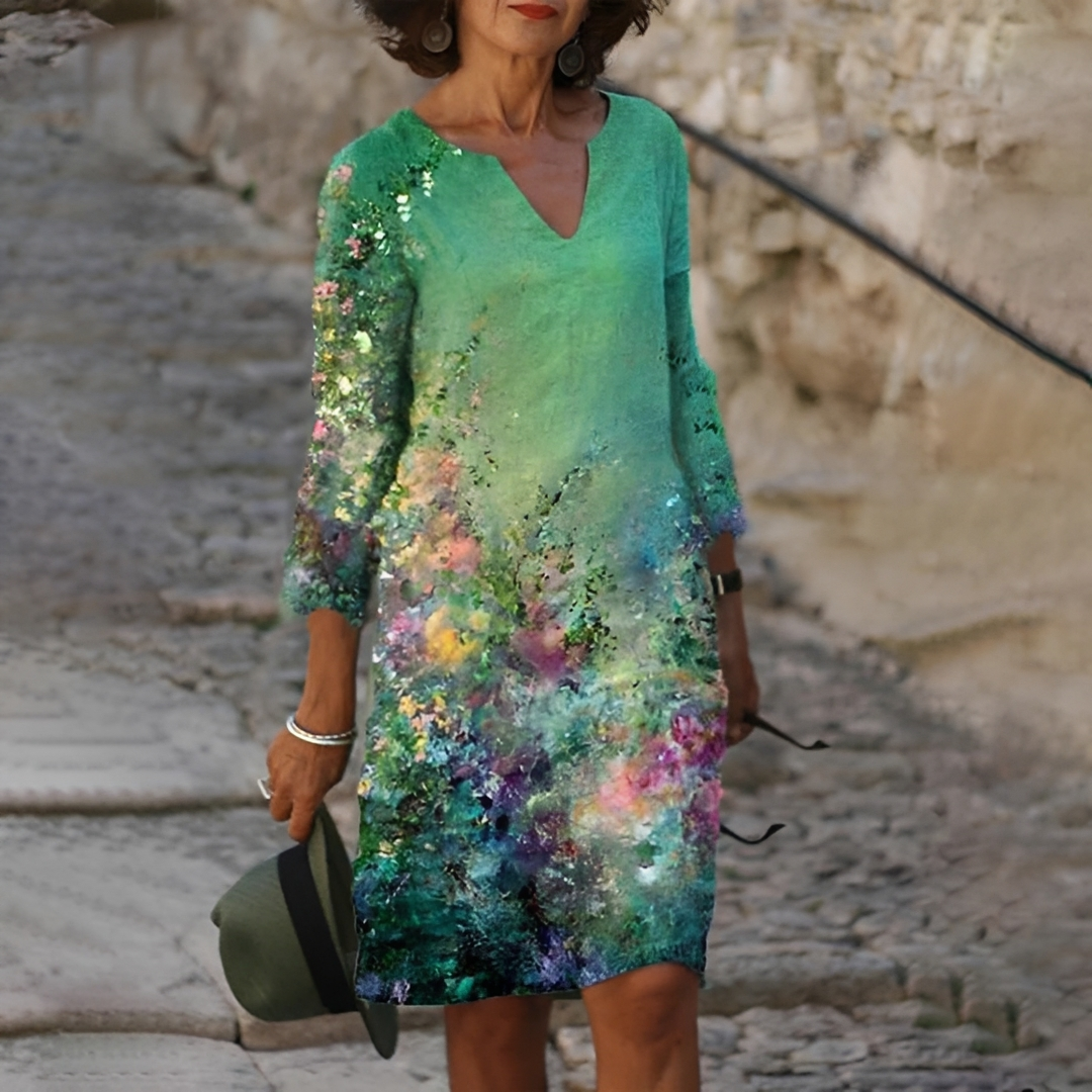 Jenette - Ansprechendes Damenkleid mit Blumenmuster