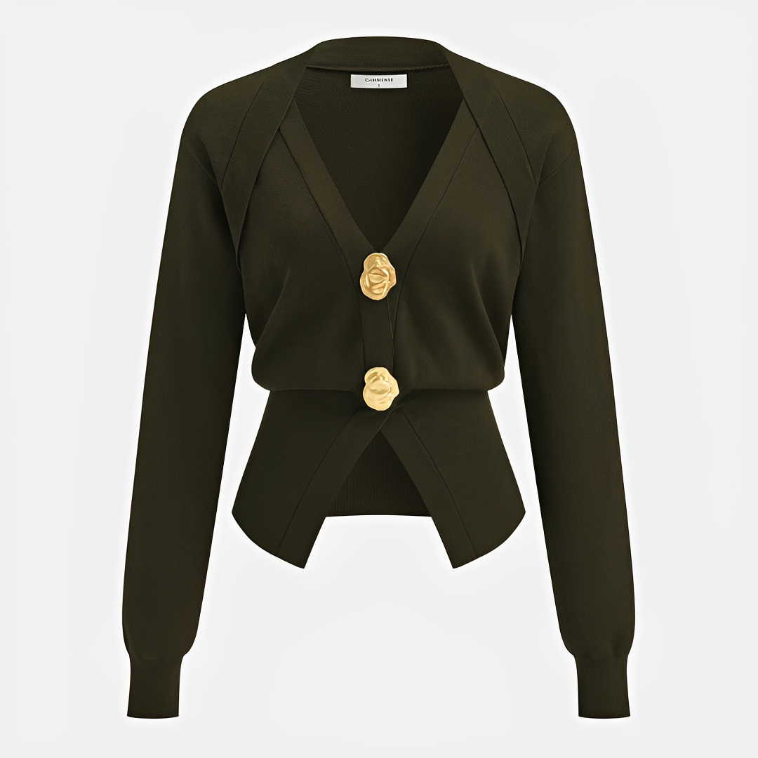 Kisha - Schicke Jacke mit V-Ausschnitt
