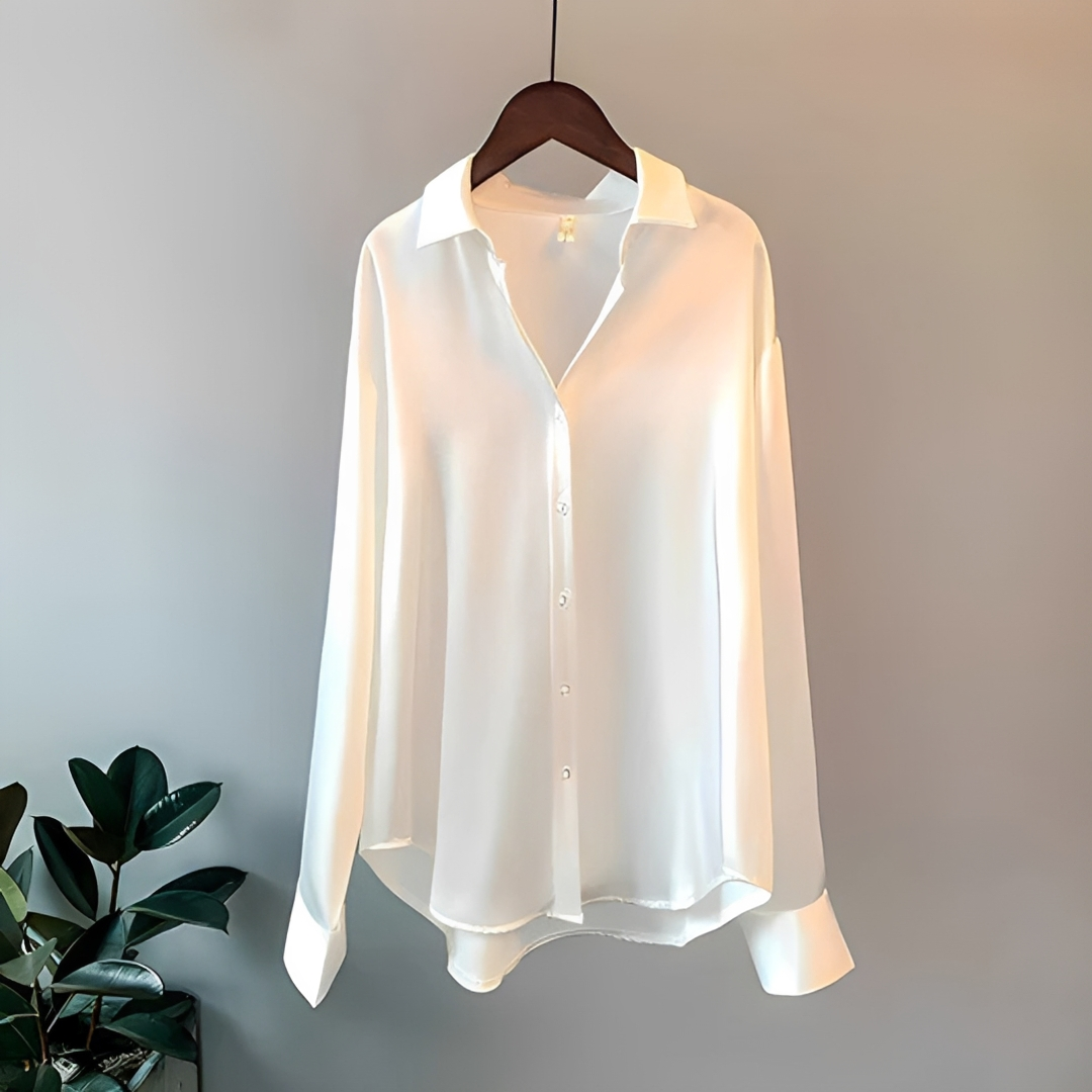 Zaniyah - Glänzendes Langarmshirt