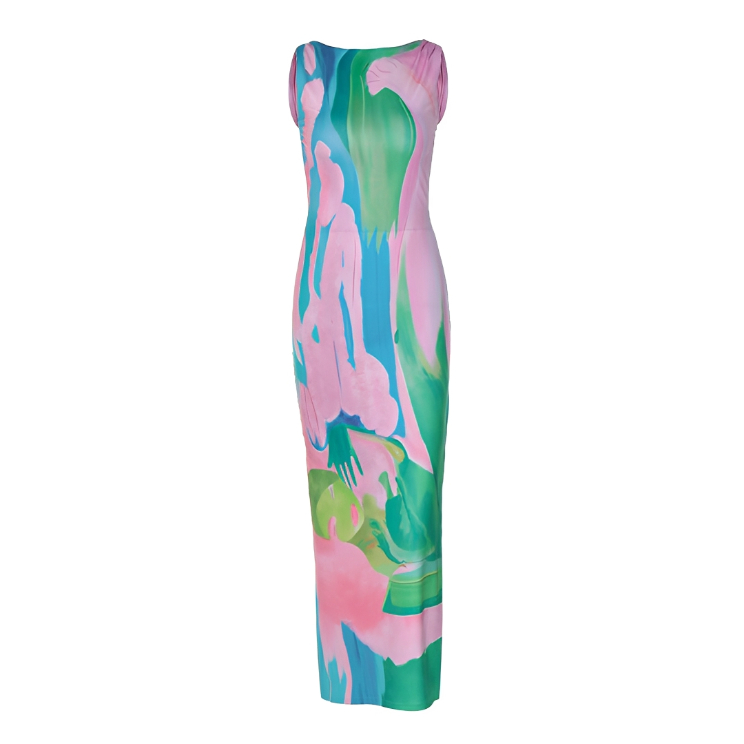 Liezel - Modisches Ärmelloses Maxikleid