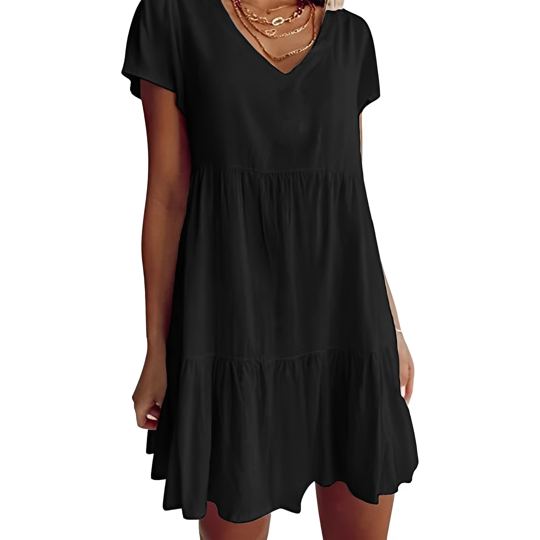 Judith - Lässiges, Weites Kurzkleid