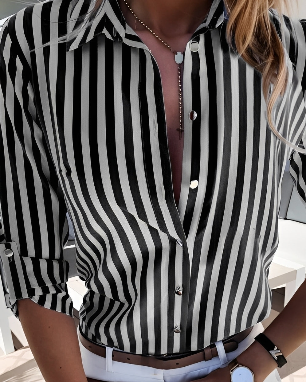 Rosie - Retro-Streifenbluse