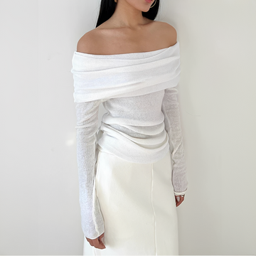 Frida - Elegantes schulterfreies Oberteil