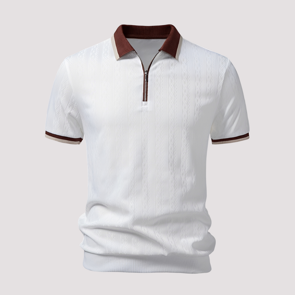 Bryn - Modisches Zip-Poloshirt