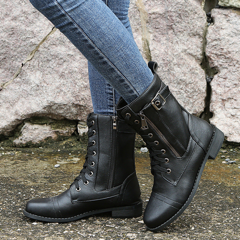 Katerina - Elegante Stiefel mit niedrigem Absatz