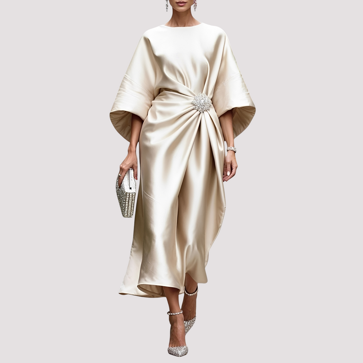 Kay - Stilvolles Wickel-Midikleid