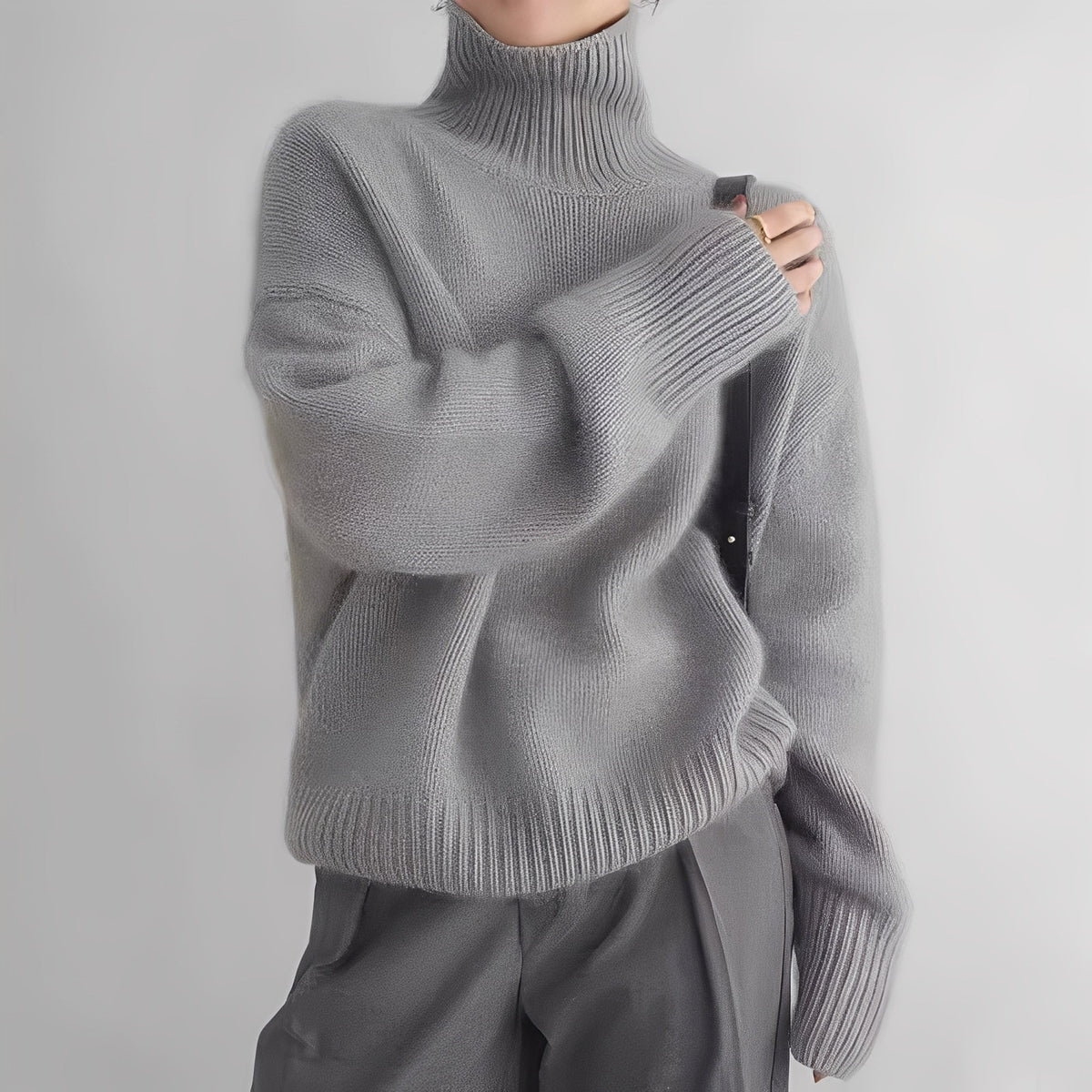 Clementine - Lässiger Damenpullover mit Rollkragen