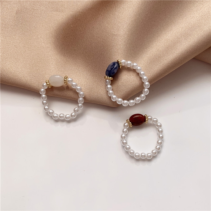 Perlenring - Vintage Stil