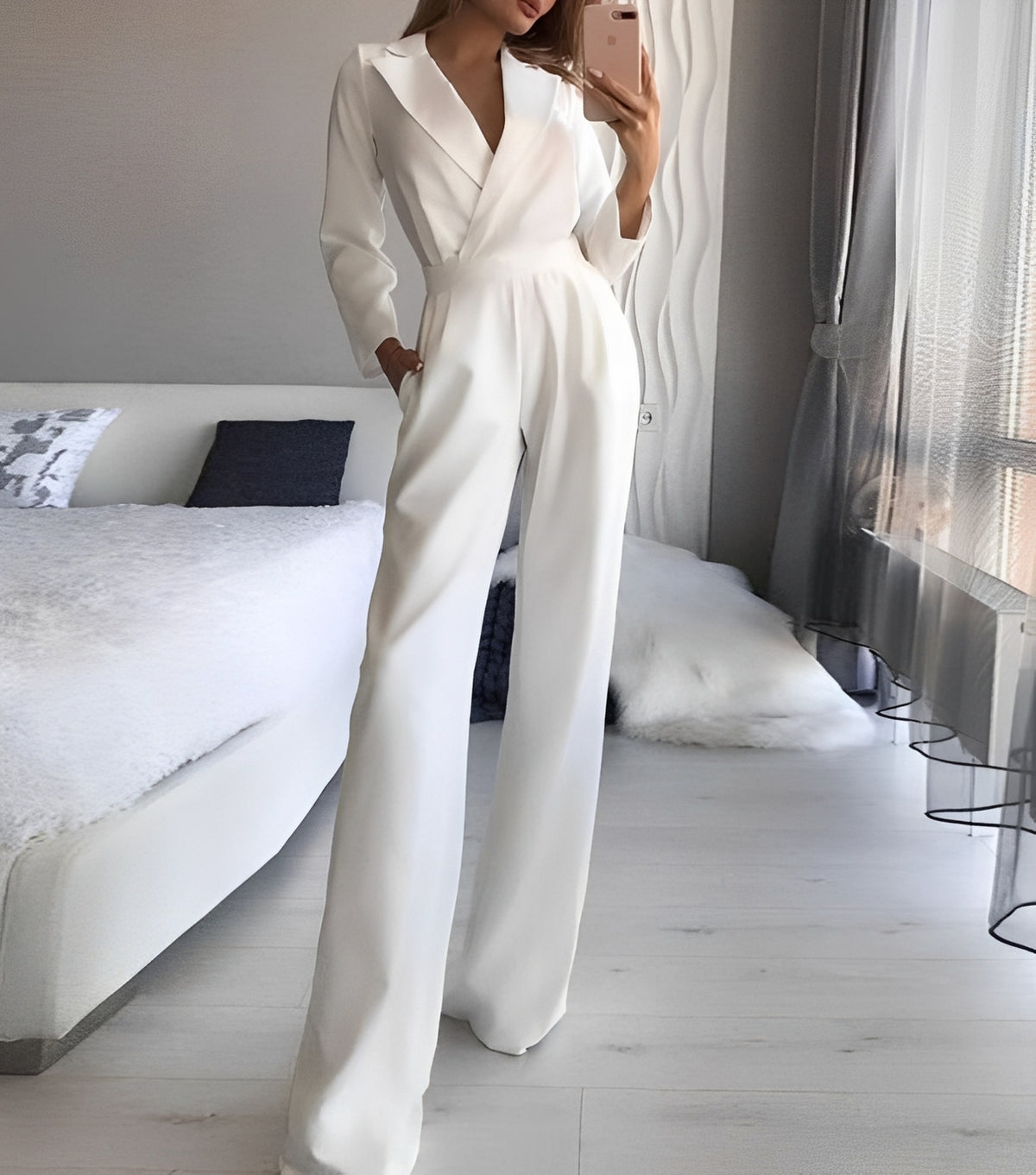 Holly - Eleganter, schmal geschnittener Jumpsuit für Damen