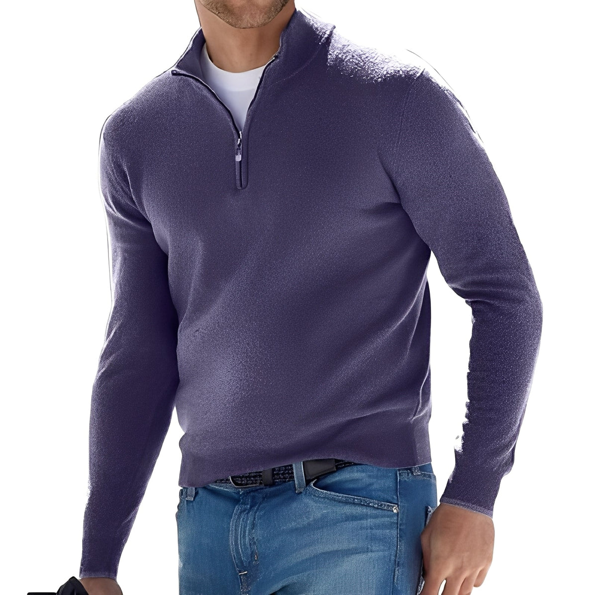 Ralph - Komfortabler Herrenpullover mit Zipper