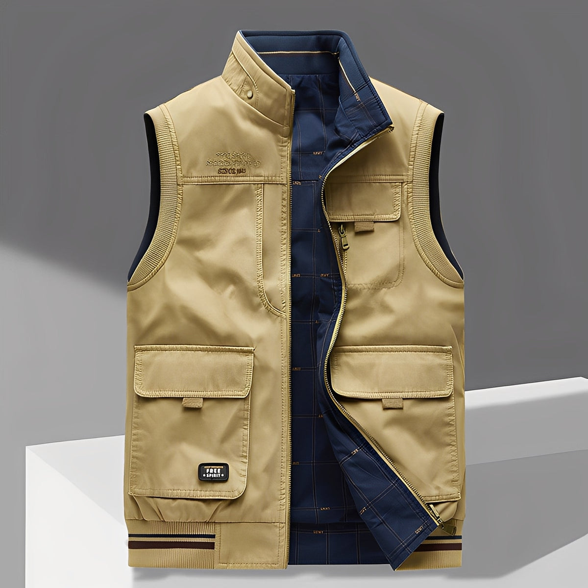 Géraud - Edle Weste mit vielen Taschen für Herren