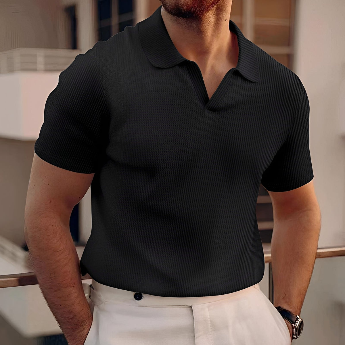 Holden - Kurzarm-Poloshirt mit einfachem Design