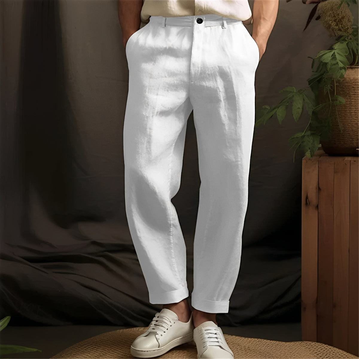Eugene - Lässige, gerade geschnittene hose für Herren