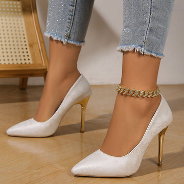 Frances - Elegante Pumps mit goldenem Absatz