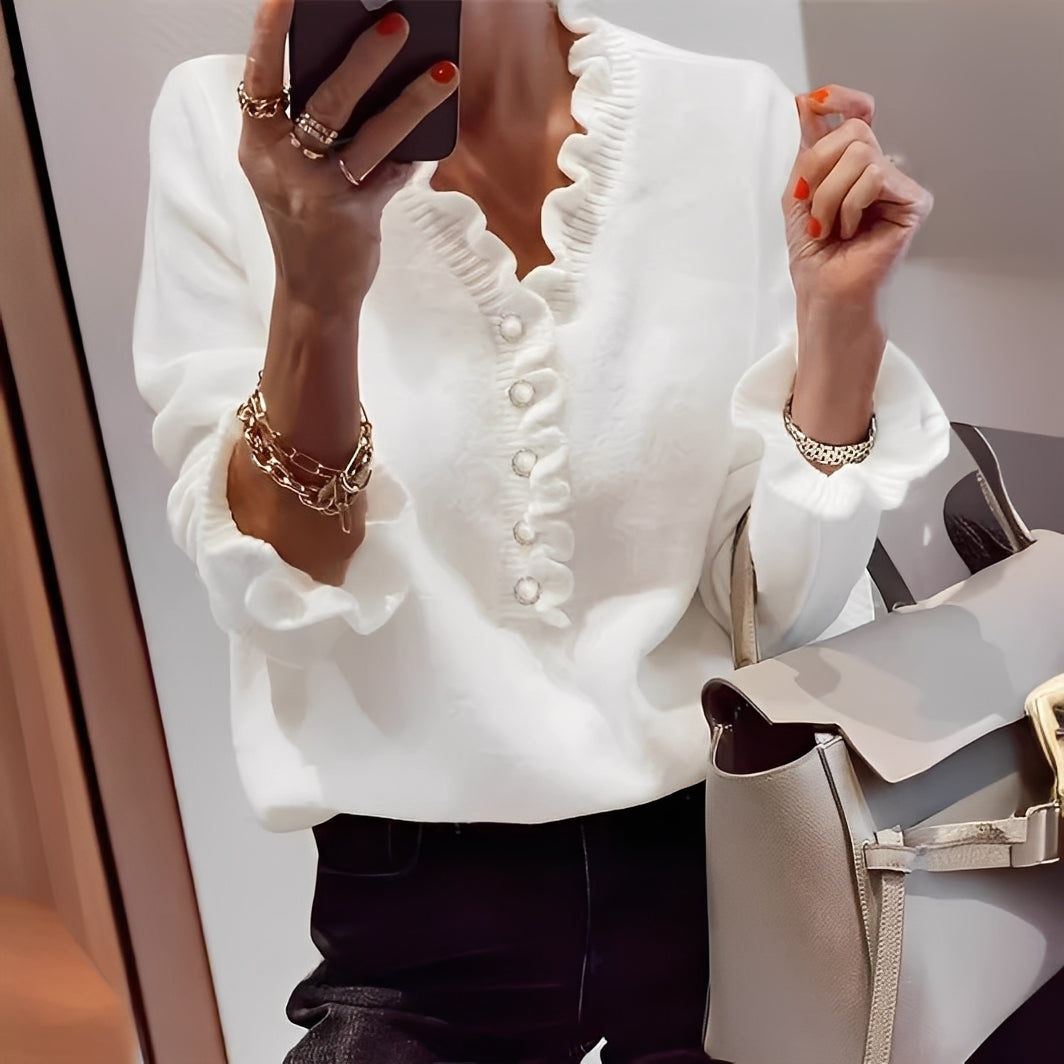 Isabella - Eleganter Pullover mit Knöpfen für Damen