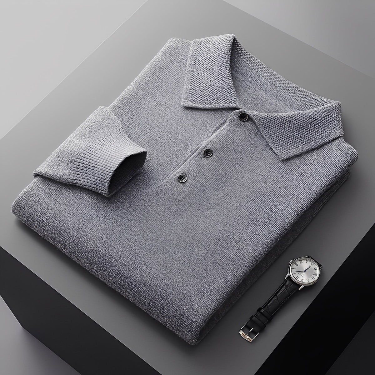 Romilly - Schicker Herrenpullover mit Polokragen